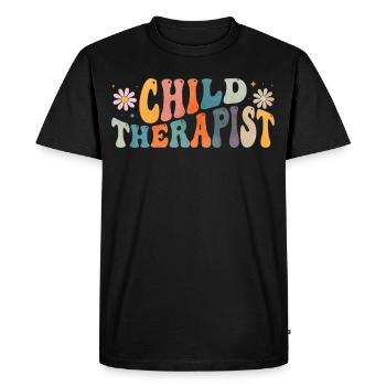 Groovy Thérapeute pour enfants Thérapie Psychologue pour enfants - T-shirt Premium bio Homme - noir - Devant - Nico (187cm)