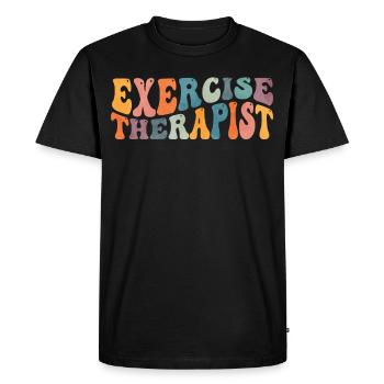 Groovy Movement Therapist Physiotherapy - Men's Premium Organic T-Shirt - black - Front - Nico (187cm)