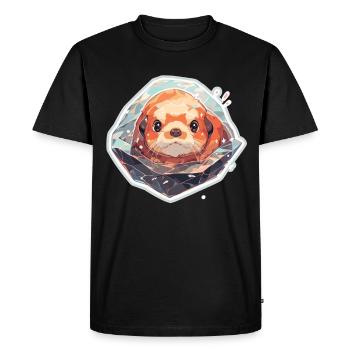Loutre de mer Loutre Loutre Loutre Loutre Animaux reproducteurs - T-shirt Premium bio Homme - noir - Devant - Nico (187cm)
