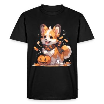 Corgi Corgi Chien Corgi Halloween Corgis Pet - T-shirt Premium bio Homme - noir - Devant - Nico (187cm)
