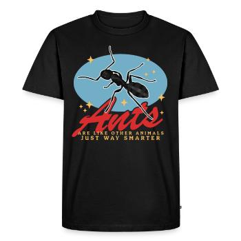 Fourmis Ferme Formicarium Cadeau de fourmi - T-shirt Premium bio Homme - noir - Devant - Nico (187cm)