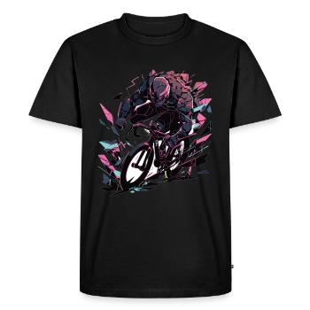 Vélo de route Cycliste de route Vélo de route Cyclisme - T-shirt Premium bio Homme - noir - Devant - Nico (187cm)