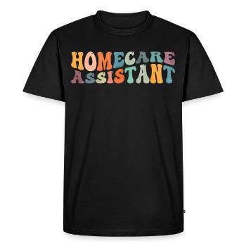 Groovy Home Care Assistant Santé - T-shirt Premium bio Homme - noir - Devant - Nico (187cm)