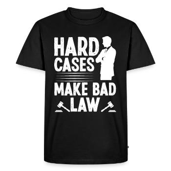 Les cas difficiles d’avocat font un mauvais avocat avocat - T-shirt Premium bio Homme - noir - Devant - Nico (187cm)
