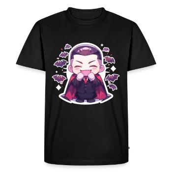 Vampire - Men's Premium Organic T-Shirt - black - Front - Nico (187cm)