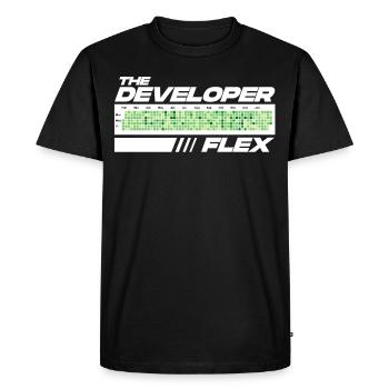 Programmeur Humour Coding Blagues Développeur - T-shirt Premium bio Homme - noir - Devant - Nico (187cm)