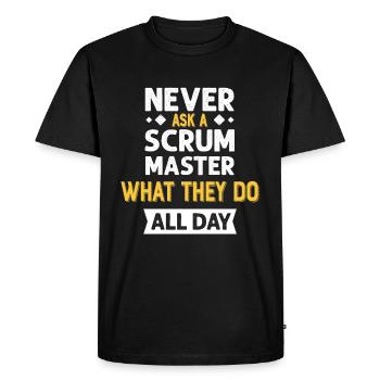 Programmer Humor Coding Jokes Developer - Men's Premium Organic T-Shirt - black - Front - Nico (187cm)