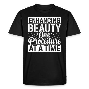 La chirurgie plastique pour améliorer - T-shirt Premium bio Homme - noir - Devant - Nico (187cm)