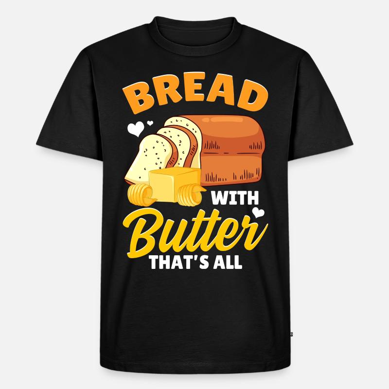 Funny bread baking baker - Men's Premium Organic T-Shirt - black