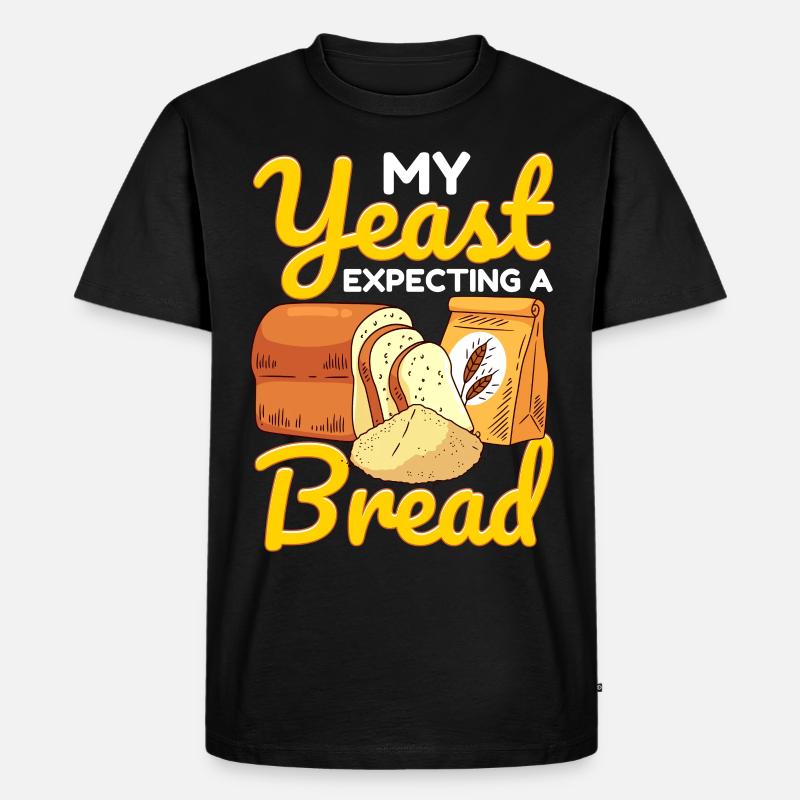 Funny bread baking baker - Men's Premium Organic T-Shirt - black