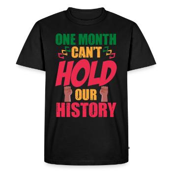 Black History Month Black History - Men's Premium Organic T-Shirt - black - Front - Nico (187cm)