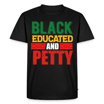 Black History Month Black History - Men's Premium Organic T-Shirt - black - Front - Nico (187cm)