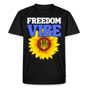 Ukraine 1991 ambiance de liberté - T-shirt Premium bio Homme - noir - Devant - Nico (187cm)