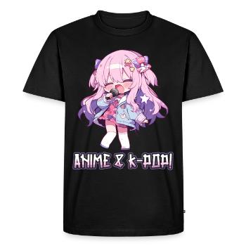Anime et K-pop Musique pop coréenne Kpop - T-shirt Premium bio Homme - noir - Devant - Nico (187cm)