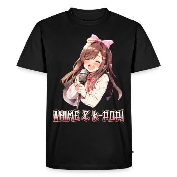 Anime et K-Pop Musique pop coréenne Kpop - T-shirt Premium bio Homme - noir - Devant - Nico (187cm)