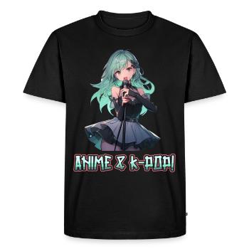Anime et K-pop Musique pop coréenne Kpop - T-shirt Premium bio Homme - noir - Devant - Nico (187cm)
