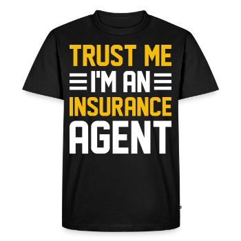 Weird broker - Men's Premium Organic T-Shirt - black - Front - Nico (187cm)