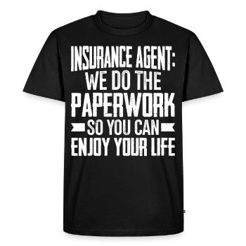 Weird broker - Men's Premium Organic T-Shirt - black - Front - Nico (187cm)