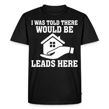 Drôle de courtier d’assurance - T-shirt Premium bio Homme - noir - Devant - Nico (187cm)