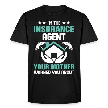 Weird broker - Men's Premium Organic T-Shirt - black - Front - Nico (187cm)