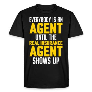 Weird broker - Men's Premium Organic T-Shirt - black - Front - Nico (187cm)
