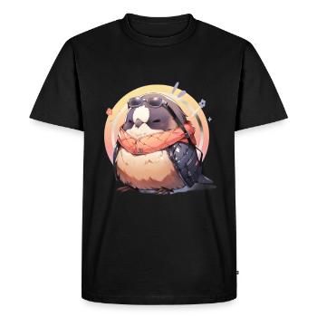 Oiseaux Oiseaux Drôles d’animaux Habitant de la forêt Animal - T-shirt Premium bio Homme - noir - Devant - Nico (187cm)