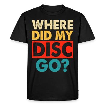 Discgolf Disc Golf - T-shirt Premium bio Homme - noir - Devant - Nico (187cm)