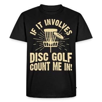 Discgolf Disc Golf - T-shirt Premium bio Homme - noir - Devant - Nico (187cm)