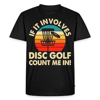 Discgolf Disc Golf - T-shirt Premium bio Homme - noir - Devant - Nico (187cm)