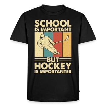 Eishockey Hockey sur glace - T-shirt Premium bio Homme - noir - Devant - Nico (187cm)