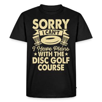 Discgolf Disc Golf - T-shirt Premium bio Homme - noir - Devant - Nico (187cm)