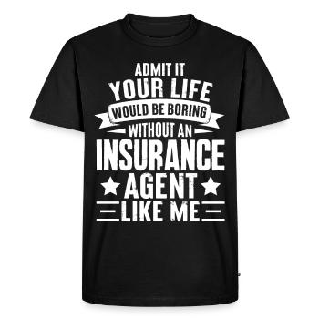 Strange broker - Men's Premium Organic T-Shirt - black - Front - Nico (187cm)