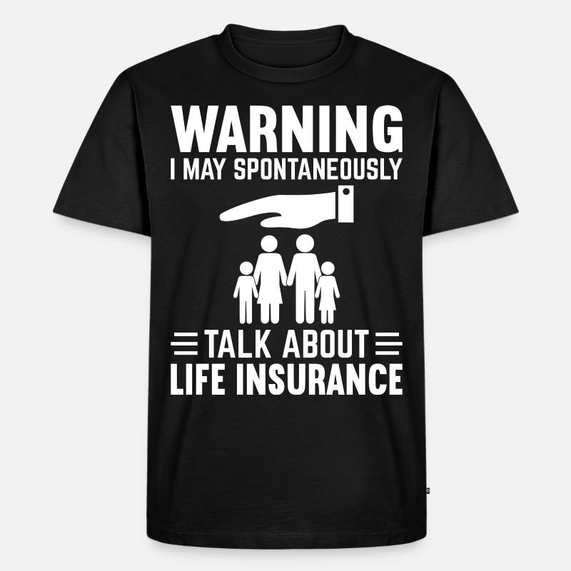 Funny Agent Broker - Männer Premium Bio T-Shirt - Schwarz
