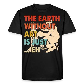 Artiste - T-shirt Premium bio Homme - noir - Devant - Nico (187cm)