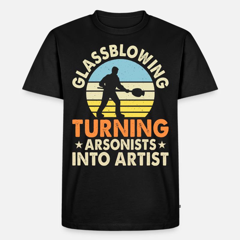 Glasbläser - Männer Premium Bio T-Shirt - Schwarz