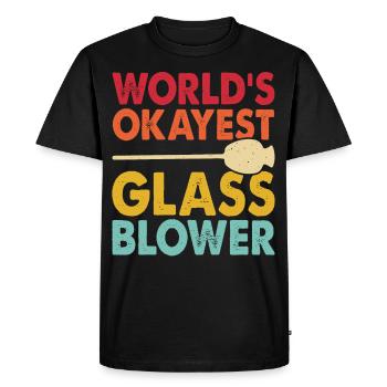 Souffleur - T-shirt Premium bio Homme - noir - Devant - Nico (187cm)