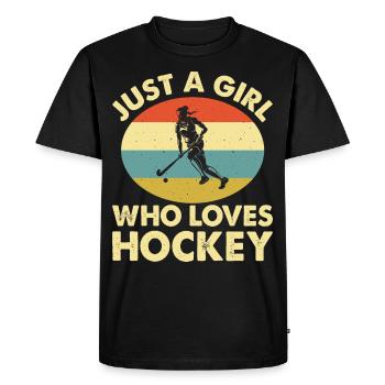 Eishockey Hockey sur glace - T-shirt Premium bio Homme - noir - Devant - Nico (187cm)