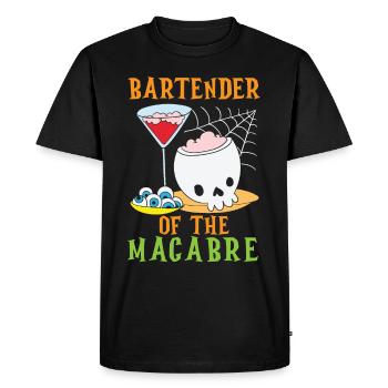 Bartender of the macabre bartender Halloween - Men's Premium Organic T-Shirt - black - Front - Nico (187cm)