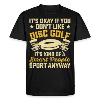 Discgolf Disc Golf - T-shirt Premium bio Homme - noir - Devant - Nico (187cm)