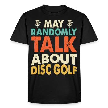 Discgolf Disc Golf - T-shirt Premium bio Homme - noir - Devant - Nico (187cm)