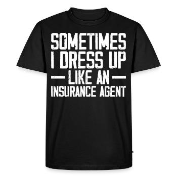 Weird broker - Men's Premium Organic T-Shirt - black - Front - Nico (187cm)