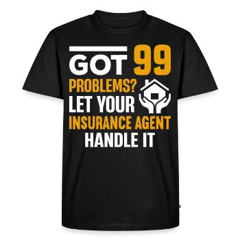 Weird broker - Men's Premium Organic T-Shirt - black - Front - Nico (187cm)