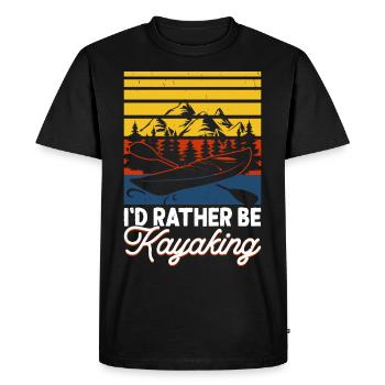Kayak Kayaker Kayaker - Men's Premium Organic T-Shirt - black - Front - Nico (187cm)