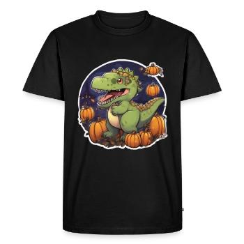 Dinosaure Trex Dino Baby Dino Halloween - T-shirt Premium bio Homme - noir - Devant - Nico (187cm)