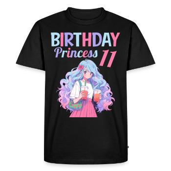 Anime Mandga Boba Bubble Tea 11ème anniversaire - T-shirt Premium bio Homme - noir - Devant - Nico (187cm)