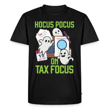 Hocus-pocus sur le comptable fiscal Halloween - T-shirt Premium bio Homme - noir - Devant - Nico (187cm)