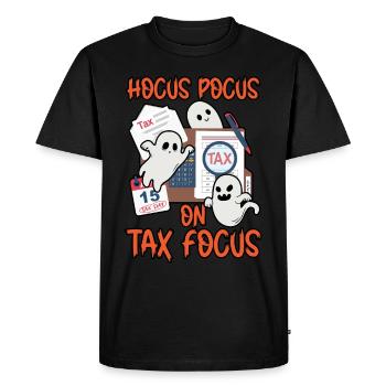 Hocus-pocus sur le comptable fiscal Halloween - T-shirt Premium bio Homme - noir - Devant - Nico (187cm)