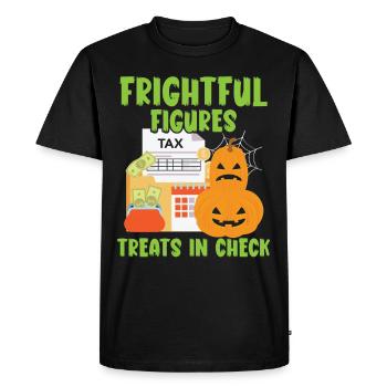 Figurines terrifiantes traite en Check Hallow - T-shirt Premium bio Homme - noir - Devant - Nico (187cm)