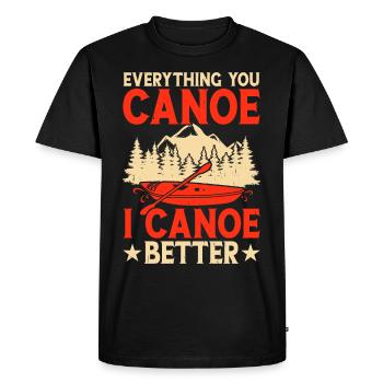 Canoe Canoeist Canoeist - Men's Premium Organic T-Shirt - black - Front - Nico (187cm)