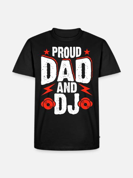Papa Dj - Men's Premium Organic T-Shirt - black